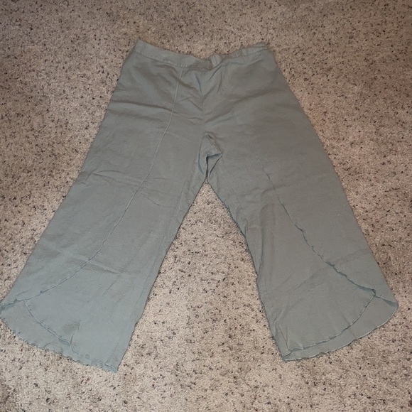 Soft Surroundings sage green flared leg pants plus size 2X - Picture 3 of 7